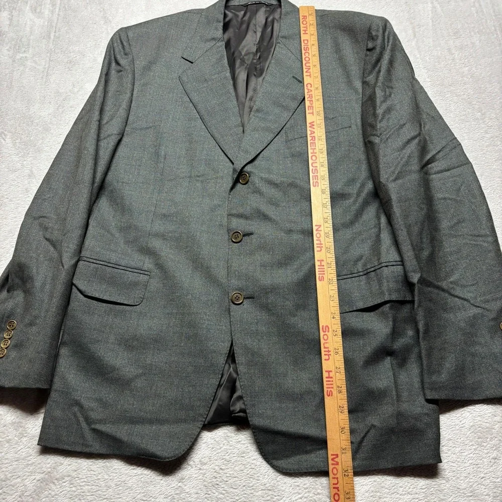Canali Blazer Mens 52R EU 42R US Green Sportcoat Wool Made‎ In Italy
